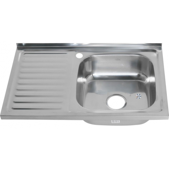 Мойка для кухни MELANA 8050 R 800х500x0,6 мм накладная правая, нержавеющая сталь