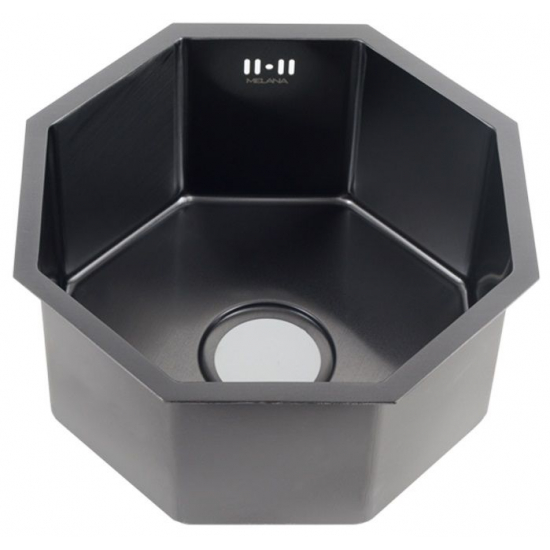 Мойка для кухни MELANA ProfLine D400B 400х400x3 мм, фигурная, графит