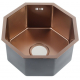 Мойка для кухни MELANA ProfLine D400BR 400х400x3 мм, фигурная, бронза