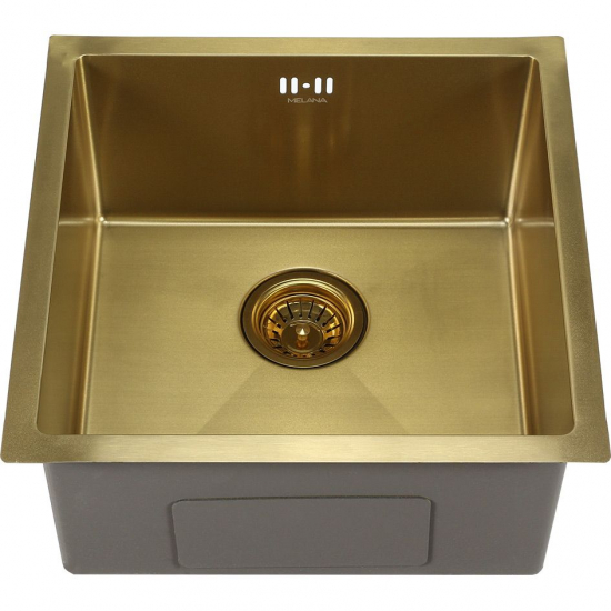 Мойка для кухни MELANA ProfLine D4545HG 450х450x3 мм, золото