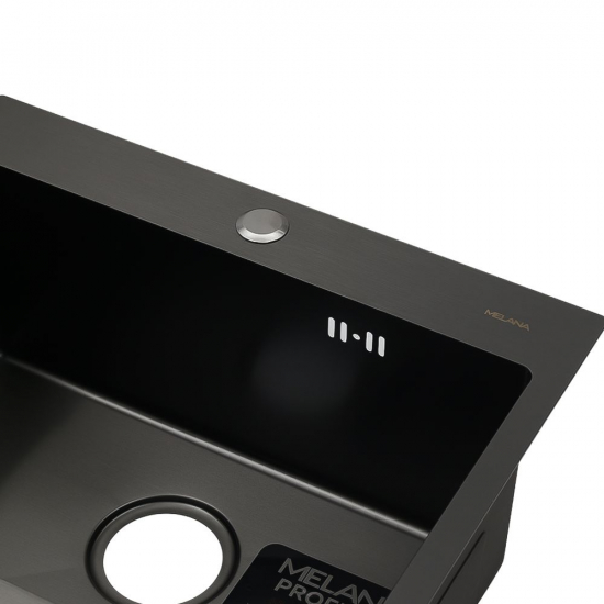 Мойка для кухни MELANA ProfLine D5343HB 530х430x3 мм, графит