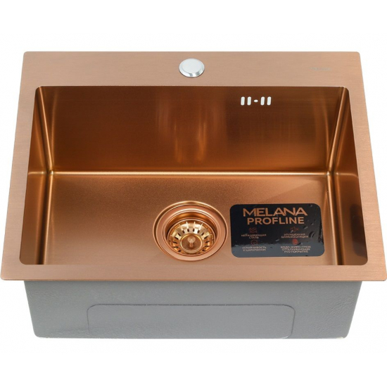 Мойка для кухни MELANA ProfLine D5343HC 530х430x3 мм, бронза