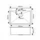 Мойка для кухни MELANA ProfLine D6045HC 600х450x3 мм, бронза