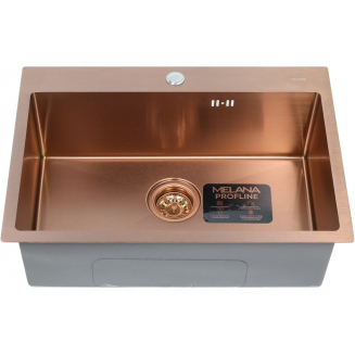 Мойка для кухни MELANA ProfLine D6545HC 650х450x3 мм, бронза