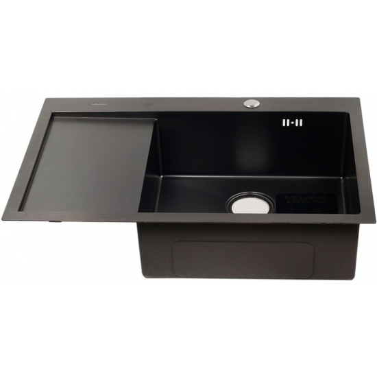 Мойка для кухни MELANA ProfLine D7851HB-R 780х510x3 мм правая, графит