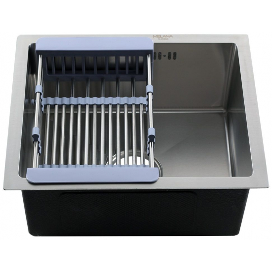 Мойка для кухни MELANA ProfLine H4538 450х380x3 мм, с коландером, сатин