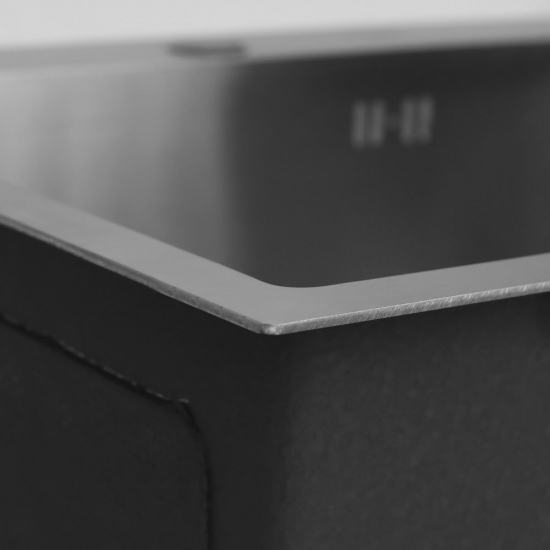 Мойка для кухни MELANA ProfLine H5045 500х450x3 мм, с коландером, сатин