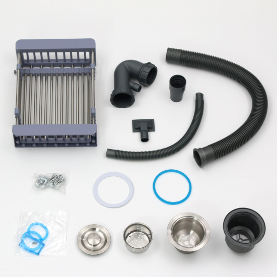 Мойка для кухни MELANA ProfLine H5045 500х450x3 мм, с коландером, сатин