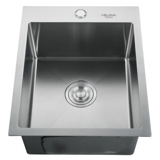 Мойка для кухни MELANA ProfLine Н4050 400х500x3 мм, с коландером, сатин