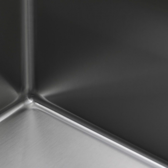 Мойка для кухни MELANA ProfLine Н6151S 610х510x3 мм двухчашевая, с коландером, сатин