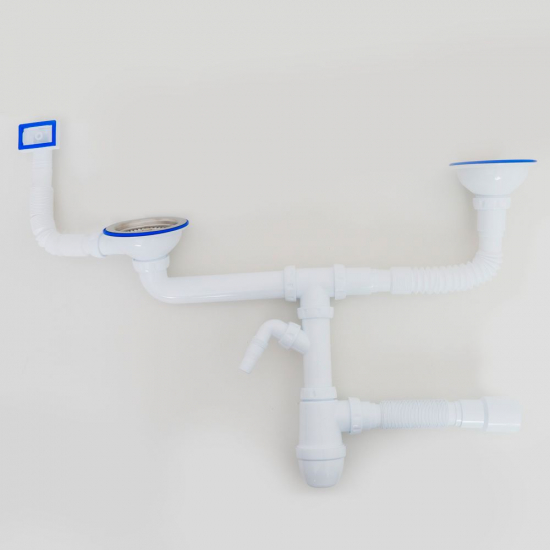 Мойка для кухни MELANA ProfLine RS8045H 800х450x3 мм двухчашевая, сатин