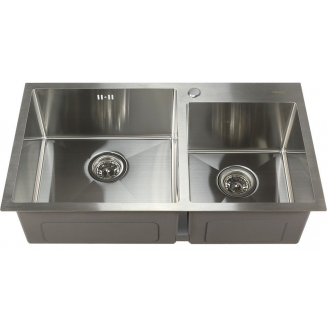 Мойка для кухни MELANA ProfLine S8045H 800х450x3 мм двухчашевая, сатин