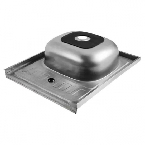 Мойка для кухни MIXLINE 500х600x0,4 мм накладная, нержавеющая сталь