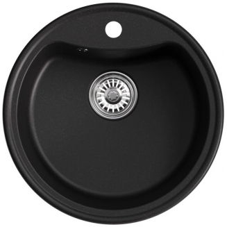 Мойка для кухни MIXLINE ML-GM09 NEW D=510 мм, ультра-чёрный
