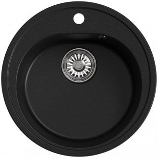 Мойка для кухни MIXLINE ML-GM11 NEW D=500 мм, ультра-чёрный