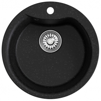Мойка для кухни MIXLINE ML-GM12 D=480 мм, чёрный