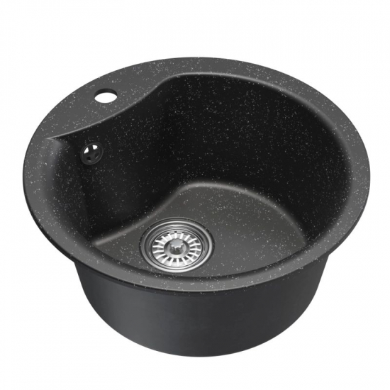 Мойка для кухни MIXLINE ML-GM12 D=480 мм, чёрный