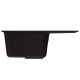 Мойка для кухни MIXLINE ML-GM26 чаша+крыло 580х470 мм, чёрный