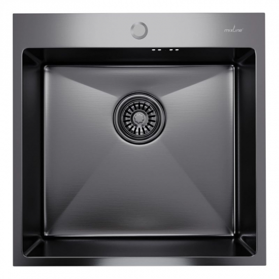 Мойка для кухни MIXLINE PRO 500х500x3 мм настольная, чёрный графит