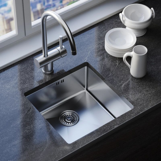 Мойка для кухни MIXLINE PRO 500х500x3 мм подстольная, сатин