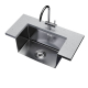 Мойка для кухни MIXLINE PRO 500х500x3 мм подстольная, сатин