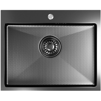 Мойка для кухни MIXLINE PRO 530х430x3 мм настольная, чёрный графит НАНО