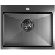 Мойка для кухни MIXLINE PRO 530х430x3 мм настольная, чёрный графит НАНО