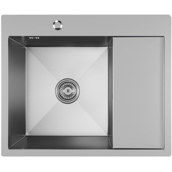 Мойка для кухни MIXLINE PRO 600х500x3 мм настольная левая, сатин