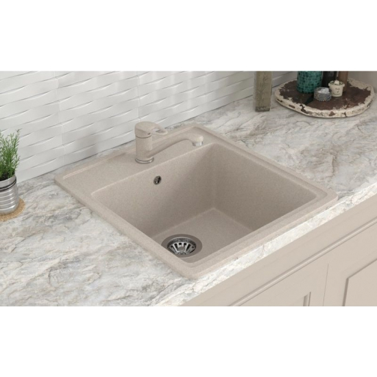 Мойка для кухни MIXLINE Стандарт ML-GMS10 460х505 мм, бежевый