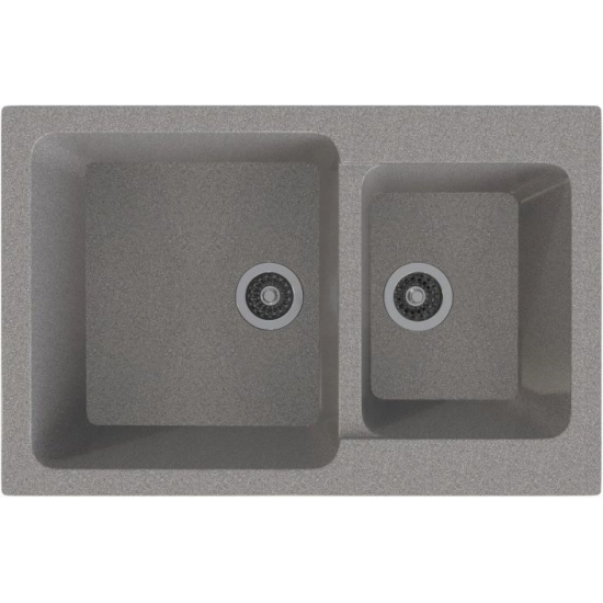 Мойка для кухни MIXLINE Стандарт ML-GMS13 1.5 чаши 775х505 мм, тёмно-серый
