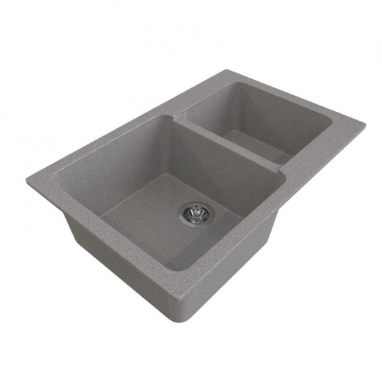 Мойка для кухни MIXLINE Стандарт ML-GMS13 1.5 чаши 775х505 мм, тёмно-серый