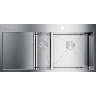 Мойка для кухни OMOIKIRI Akisame 100-2-R IN двухчашевая 1000х510x1,2 мм, правая