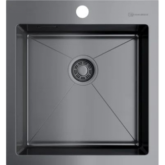 Мойка для кухни OMOIKIRI Akisame 46 GM 460х510x1,2 мм, воронёная сталь