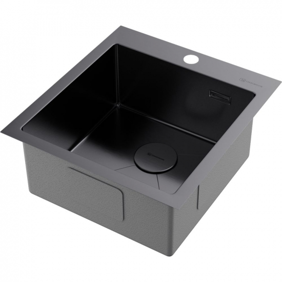Мойка для кухни OMOIKIRI Akisame 46 GM 460х510x1,2 мм, воронёная сталь