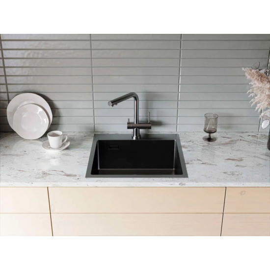 Мойка для кухни OMOIKIRI Akisame 51 GB 510х510x1,2 мм, графит