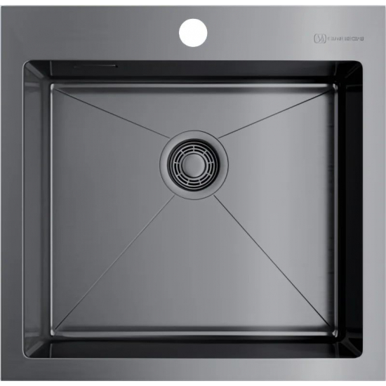Мойка для кухни OMOIKIRI Akisame 51 GM 510х510x1,2 мм, воронёная сталь