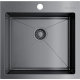 Мойка для кухни OMOIKIRI Akisame 51 GM 510х510x1,2 мм, воронёная сталь