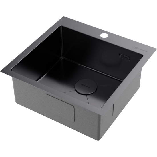 Мойка для кухни OMOIKIRI Akisame 51 GM 510х510x1,2 мм, воронёная сталь