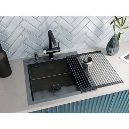 Мойка для кухни OMOIKIRI Akisame 51 GM 510х510x1,2 мм, воронёная сталь