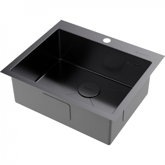 Мойка для кухни OMOIKIRI Akisame 59 GM 590х510x1,2 мм, воронёная сталь