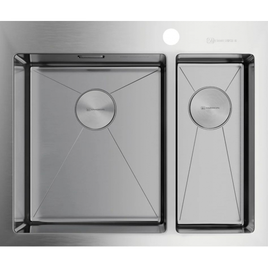 Мойка для кухни OMOIKIRI Akisame 60-2-L IN двухчашевая 605х510x1,2 мм