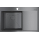 Мойка для кухни OMOIKIRI Akisame 78-L GM 780х510x1,2 мм, левая, воронёная сталь