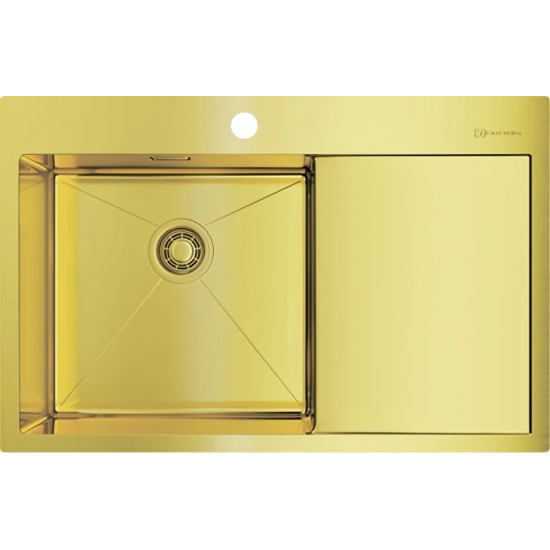 Мойка для кухни OMOIKIRI Akisame 78-L LG 780х510x1,2 мм, левая, золото