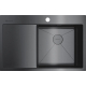 Мойка для кухни OMOIKIRI Akisame 78-R GM 780х510x1,2 мм, правая, воронёная сталь