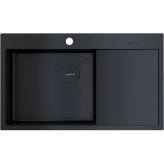 Мойка для кухни OMOIKIRI Akisame 86 Side-L GB 860х510x1,2 мм, левая, графит