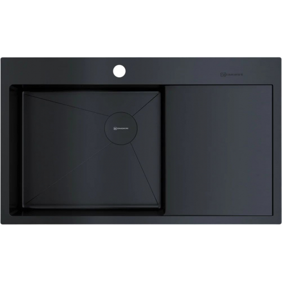 Мойка для кухни OMOIKIRI Akisame 86 Side-L GB 860х510x1,2 мм, левая, графит