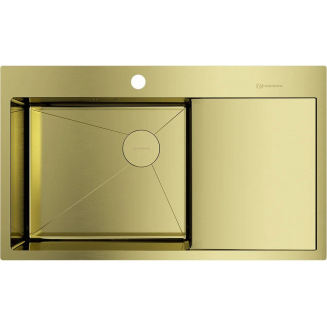 Мойка для кухни OMOIKIRI Akisame 86 Side-L LG 860х510x1,2 мм, левая, золото