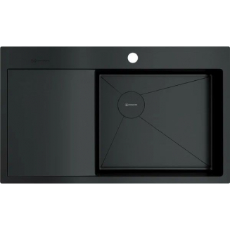 Мойка для кухни OMOIKIRI Akisame 86 Side-R GB 860х510x1,2 мм, правая, графит