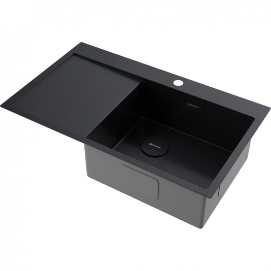 Мойка для кухни OMOIKIRI Akisame 86 Side-R GB 860х510x1,2 мм, правая, графит