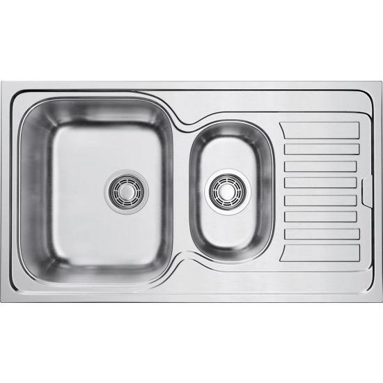 Мойка для кухни OMOIKIRI Kashiogawa 86-2 IN двухчашевая 860х500x0,7 мм